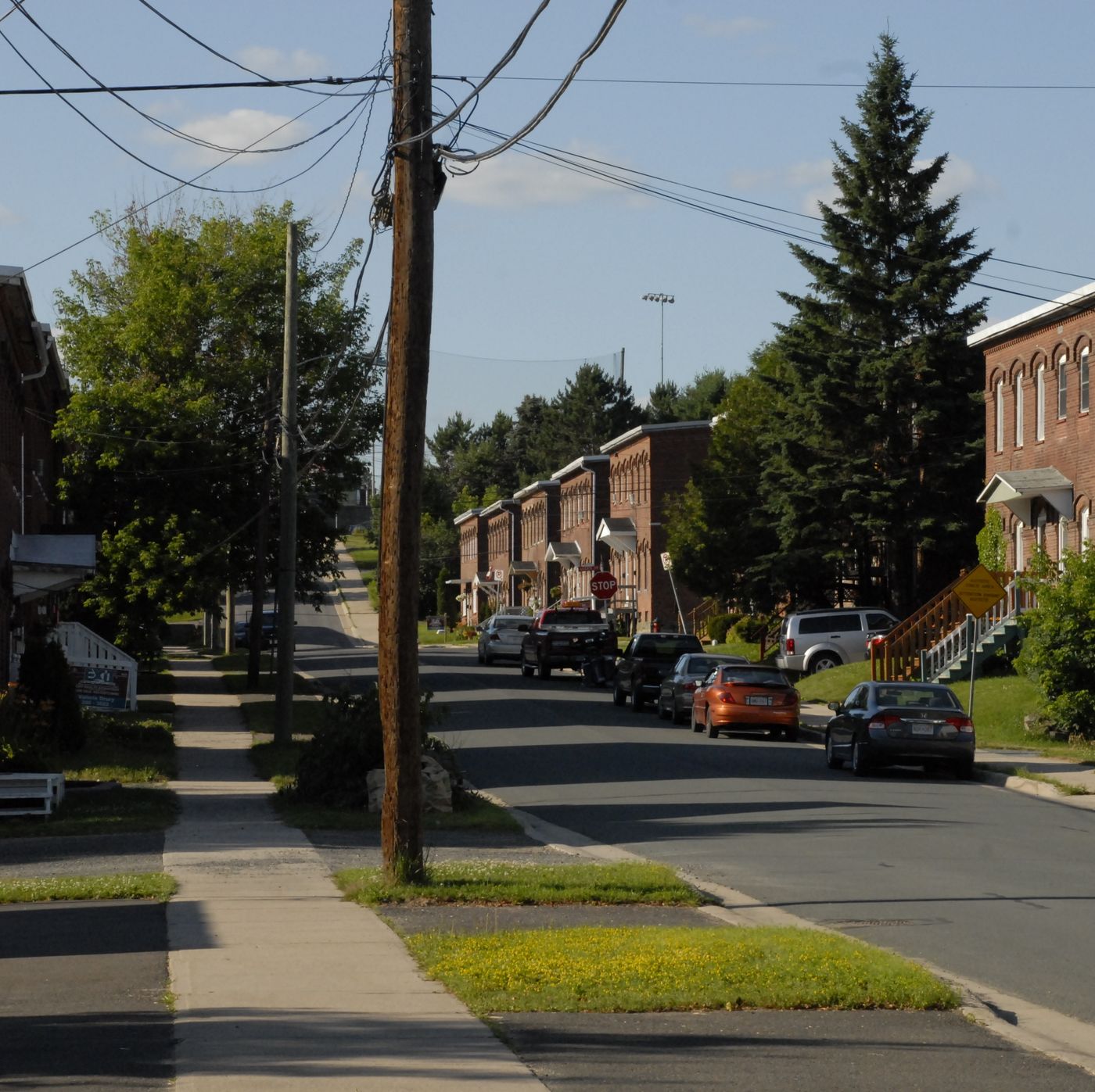 Brick rowhouses of the Marysville mill town