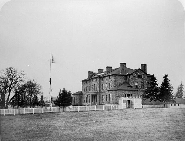 Archival 19th-century photograph of Old Government House, Fredericton