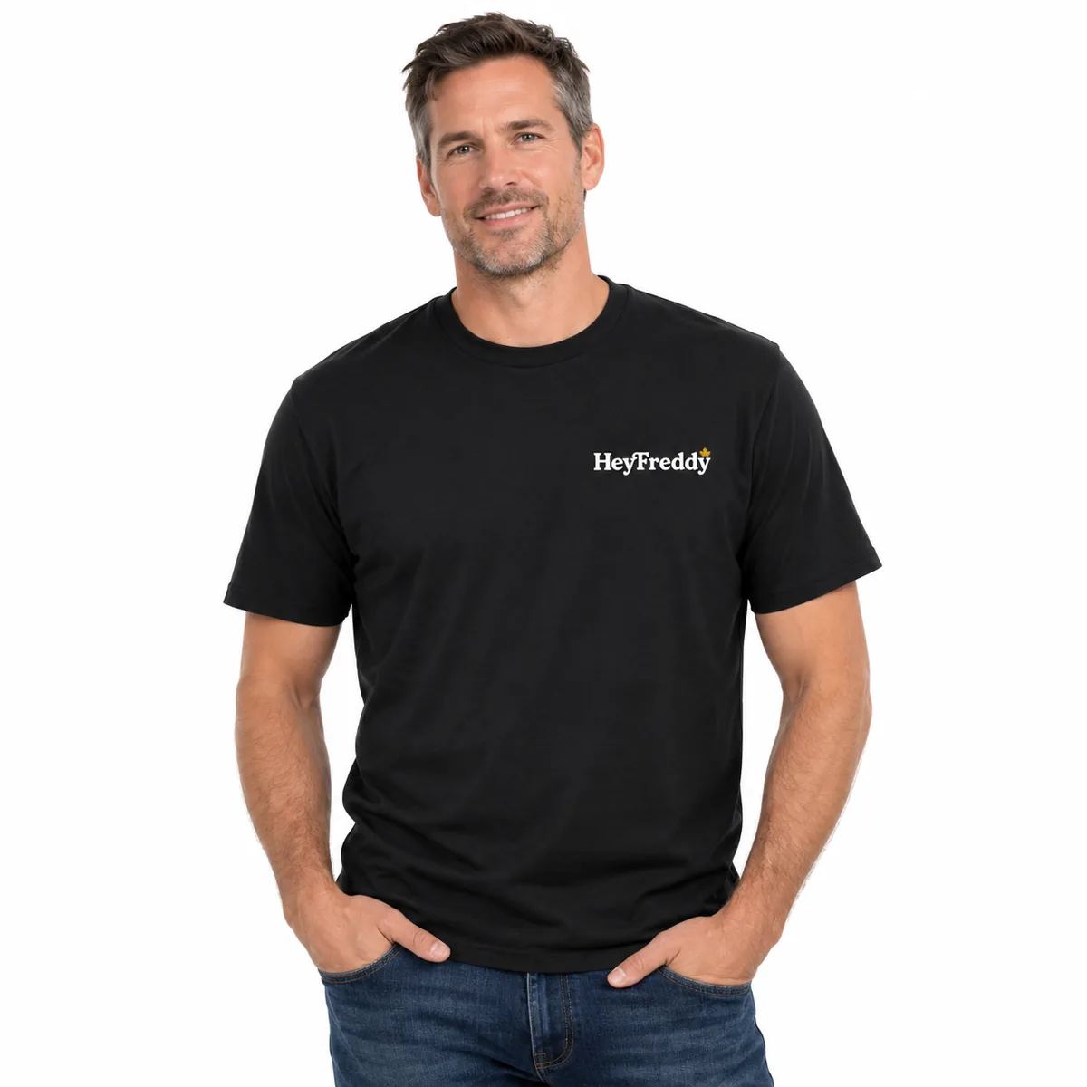 Hey Freddy Original Black Wash Tee
